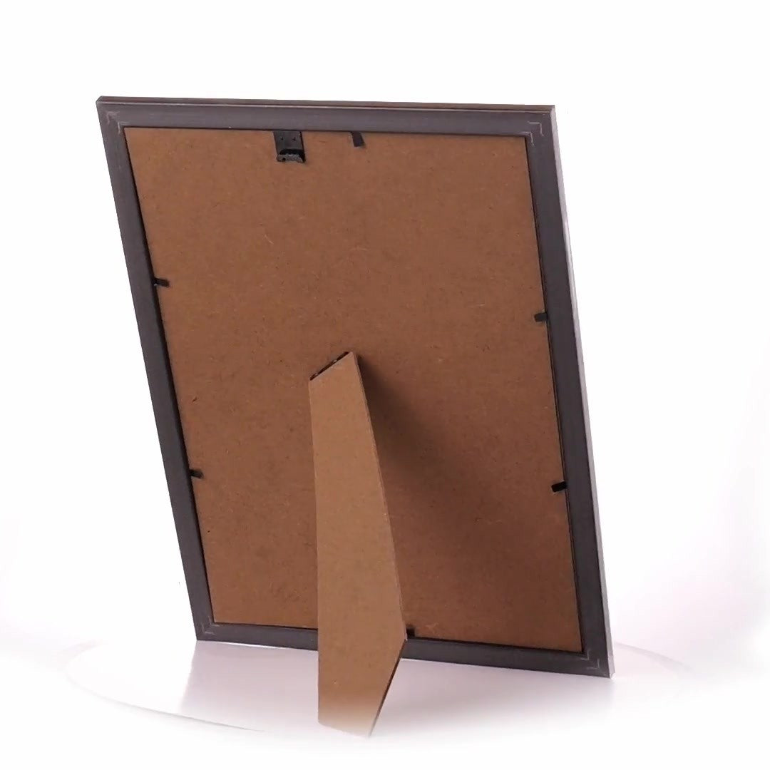 Textured silver Leon photo frame A4