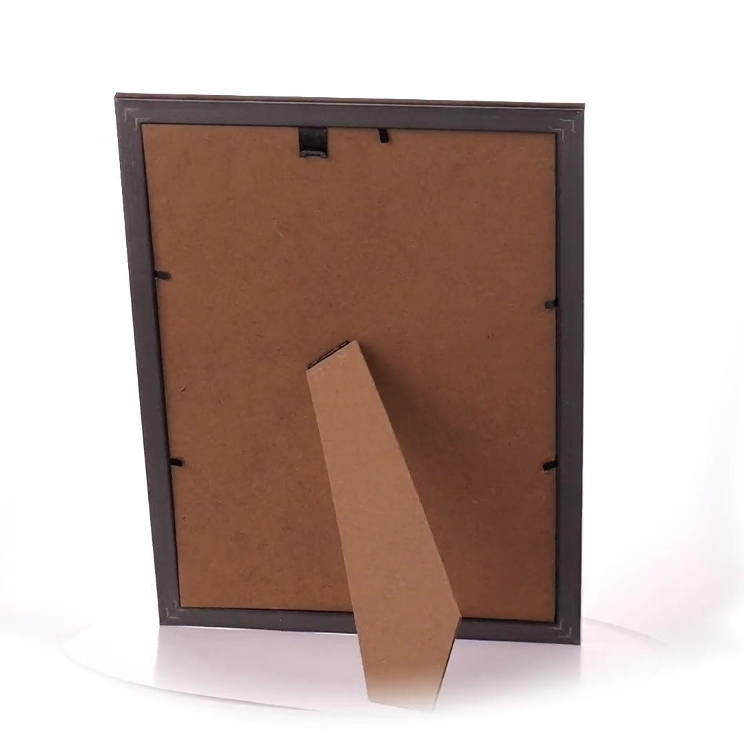 Textured silver Leon photo frame A4