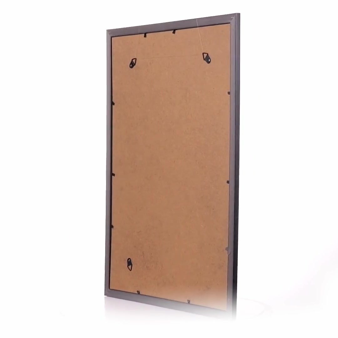 Leon black textured photo frame A3
