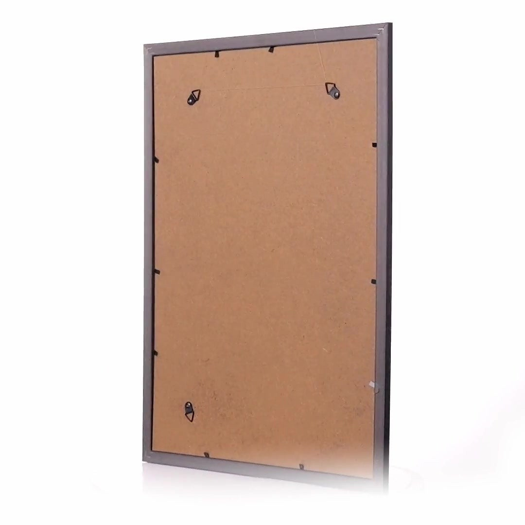 Leon black textured photo frame A3