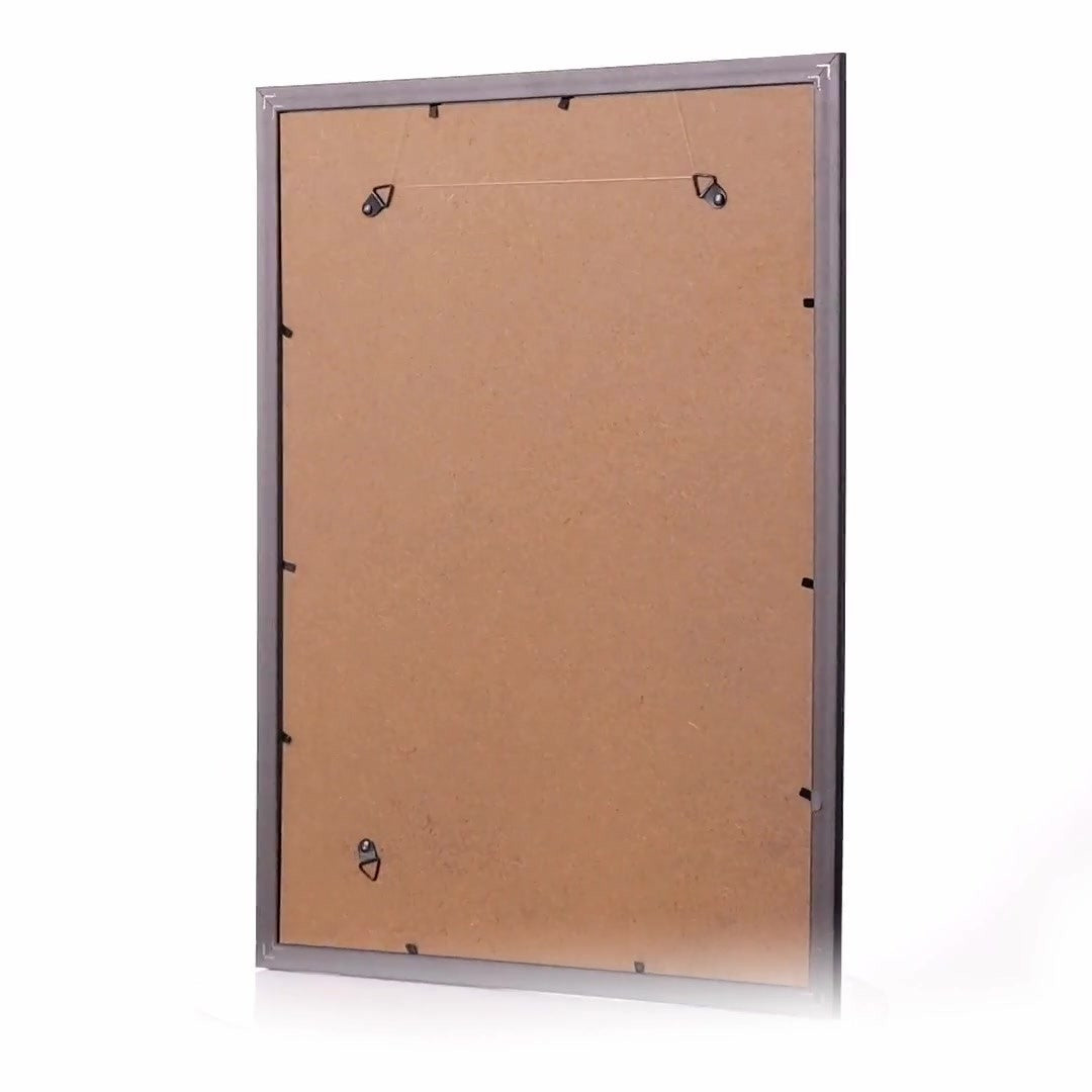 Leon black textured photo frame A3