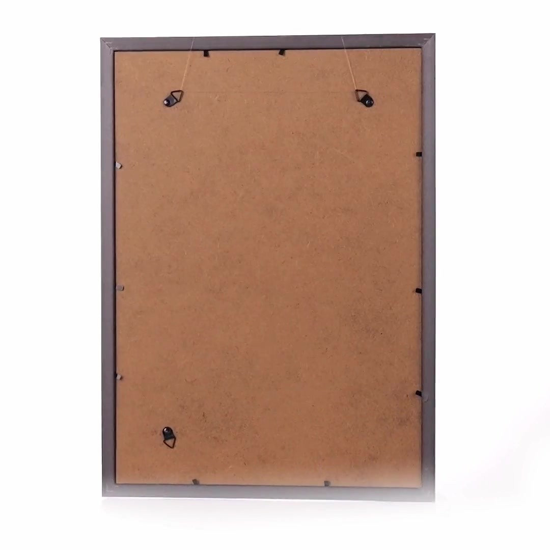 Leon black textured photo frame A3
