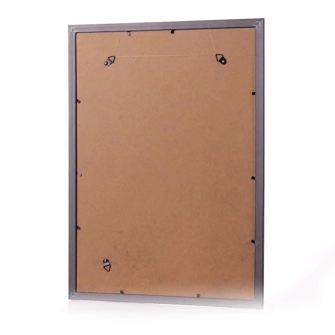 Leon black textured photo frame A3