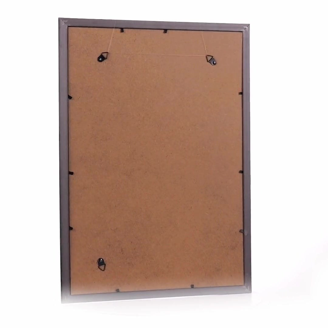 Leon black textured photo frame A3