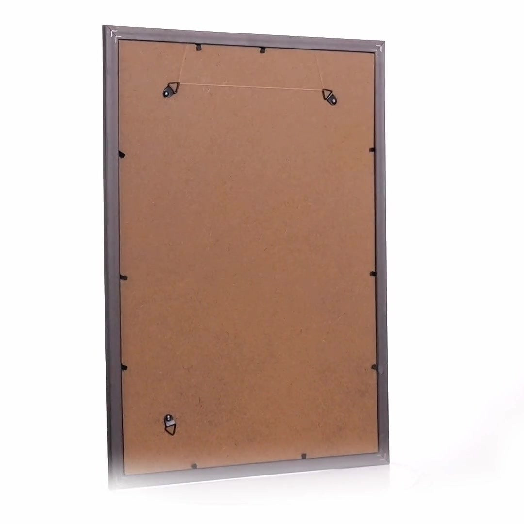Leon black textured photo frame A3