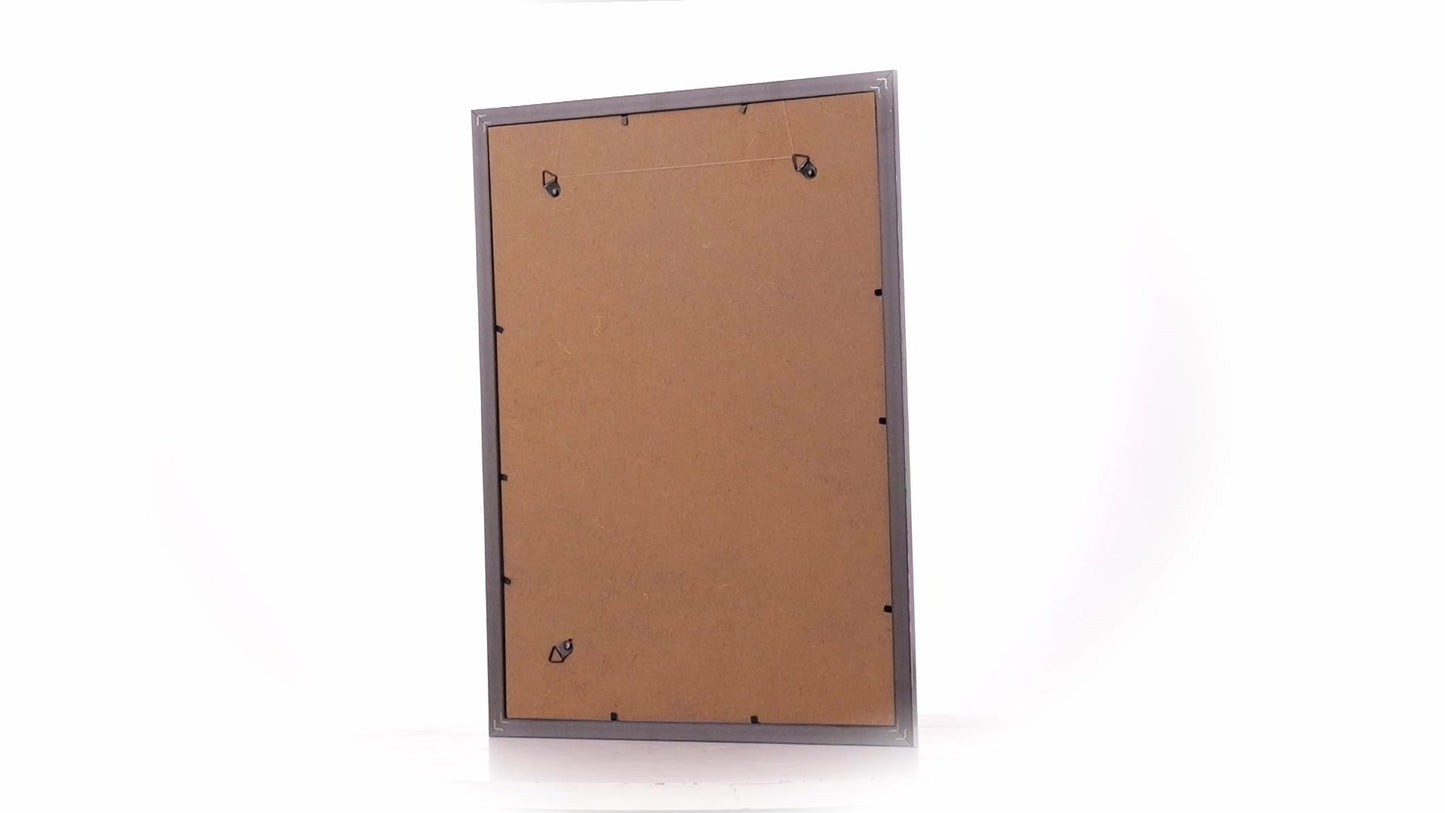 Textured silver Leon photo frame A3
