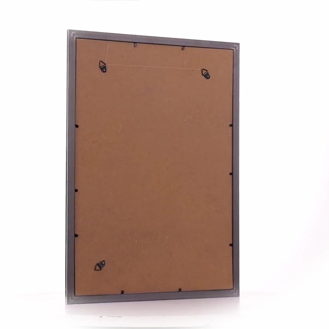 Textured silver Leon photo frame A3