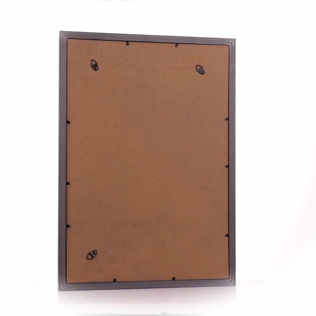 Textured silver Leon photo frame A3