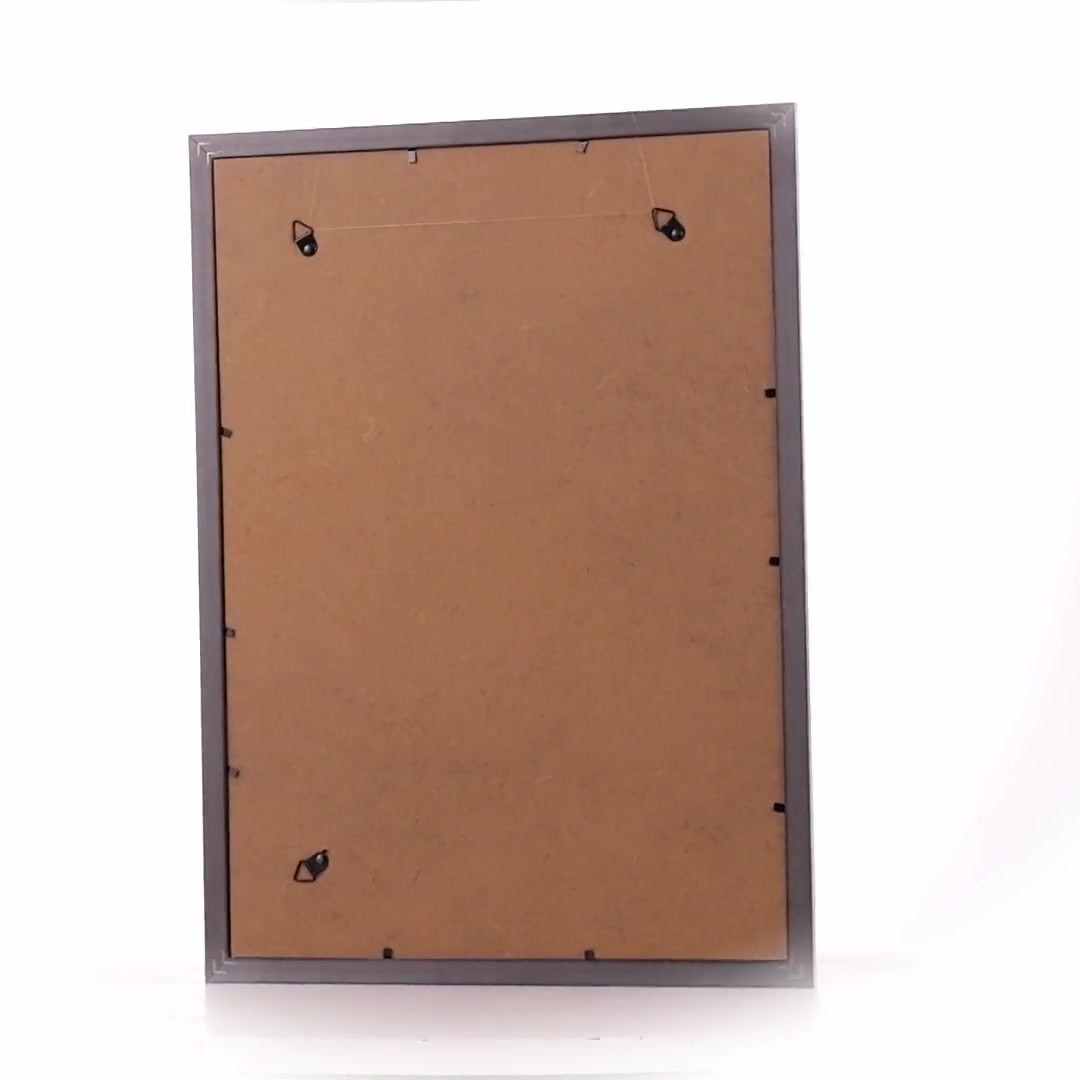 Textured silver Leon photo frame A3