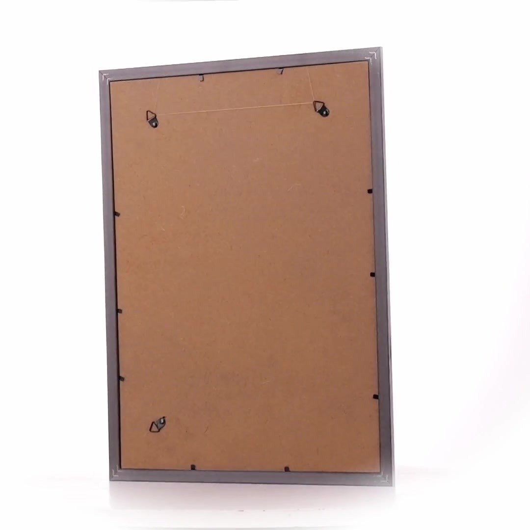 Textured silver Leon photo frame A3