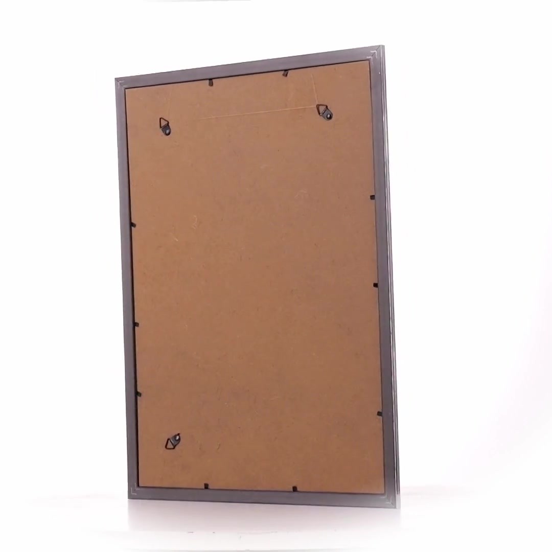 Textured silver Leon photo frame A3