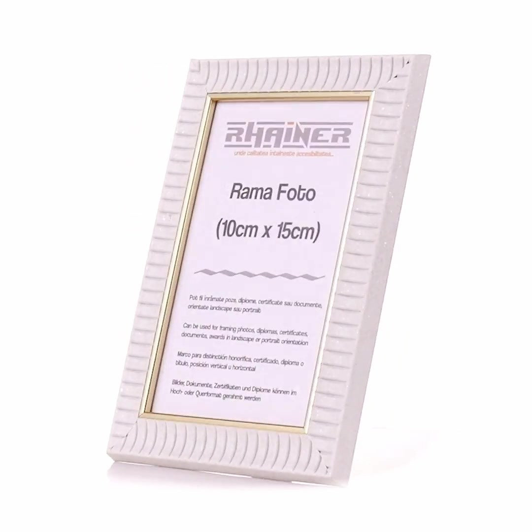 Merida white+gold photo frame 10x15