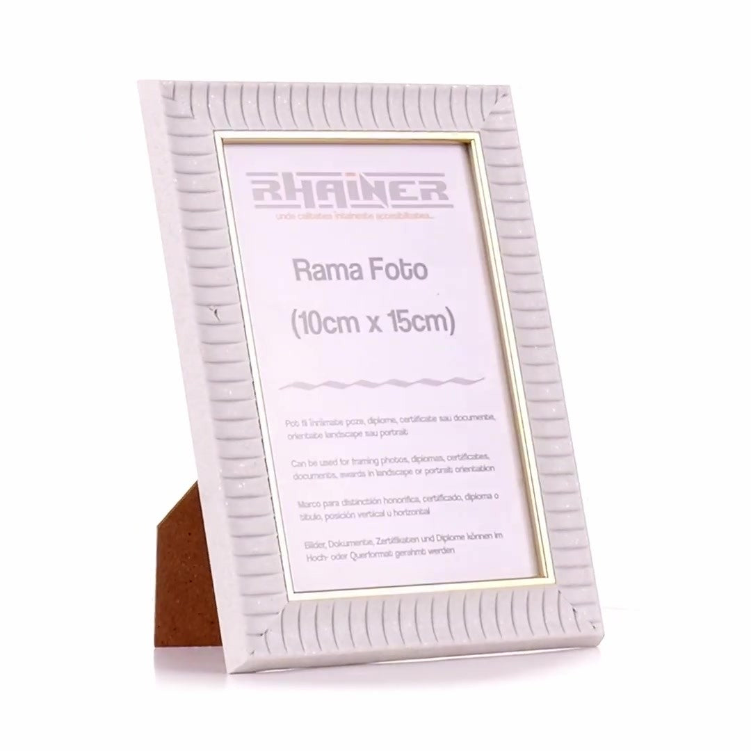 Merida white+gold photo frame 10x15