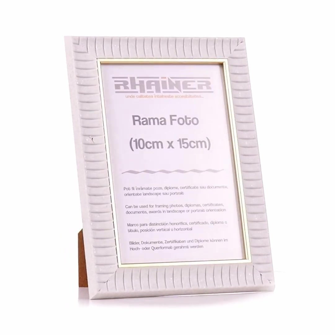 Merida white+gold photo frame 10x15