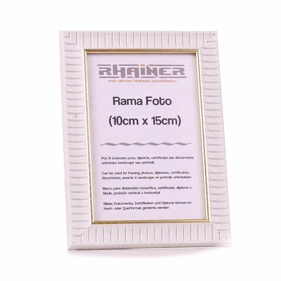 Merida white+gold photo frame 10x15
