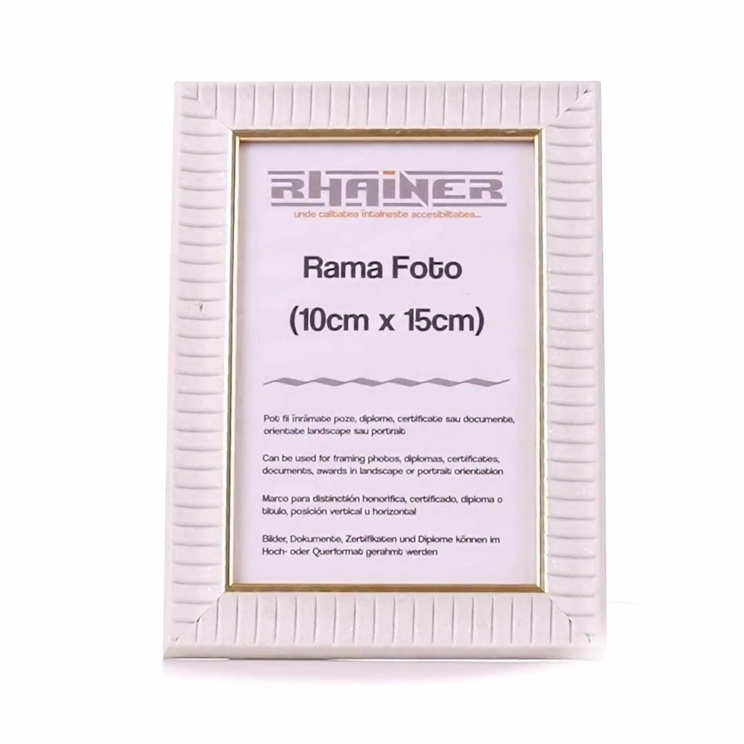 Merida white+gold photo frame 10x15