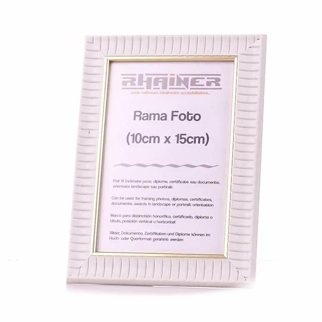 Merida white+gold photo frame 10x15