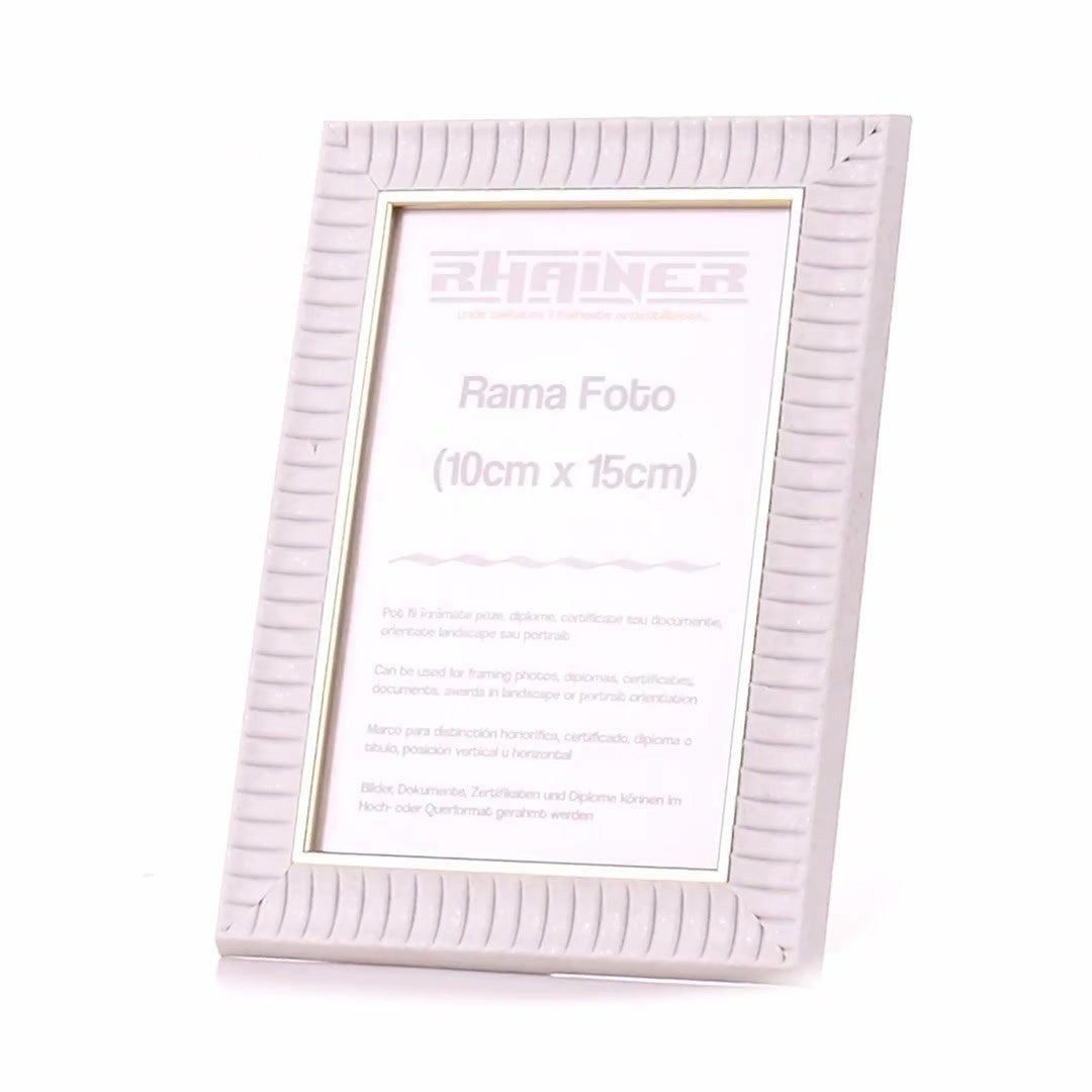 Merida white+gold photo frame 10x15