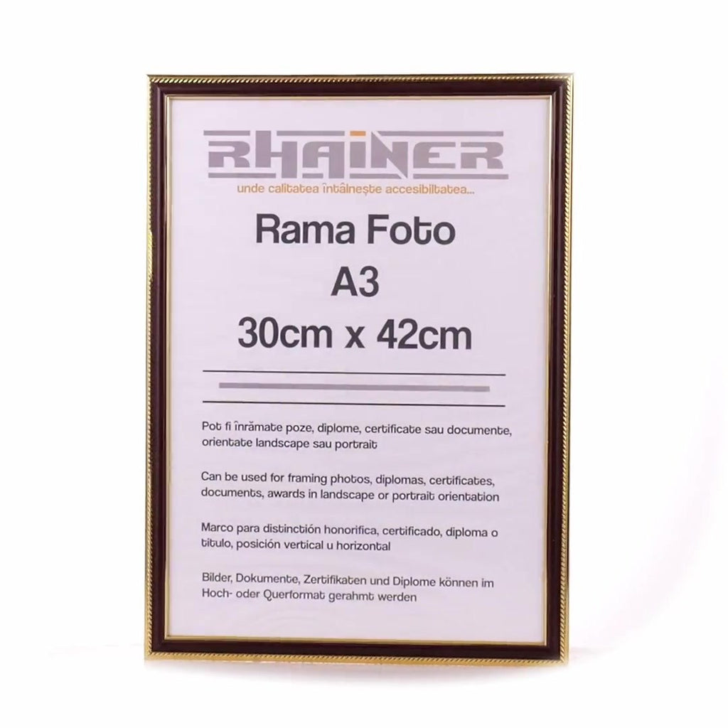 Rama foto Athos maro+auriu A3