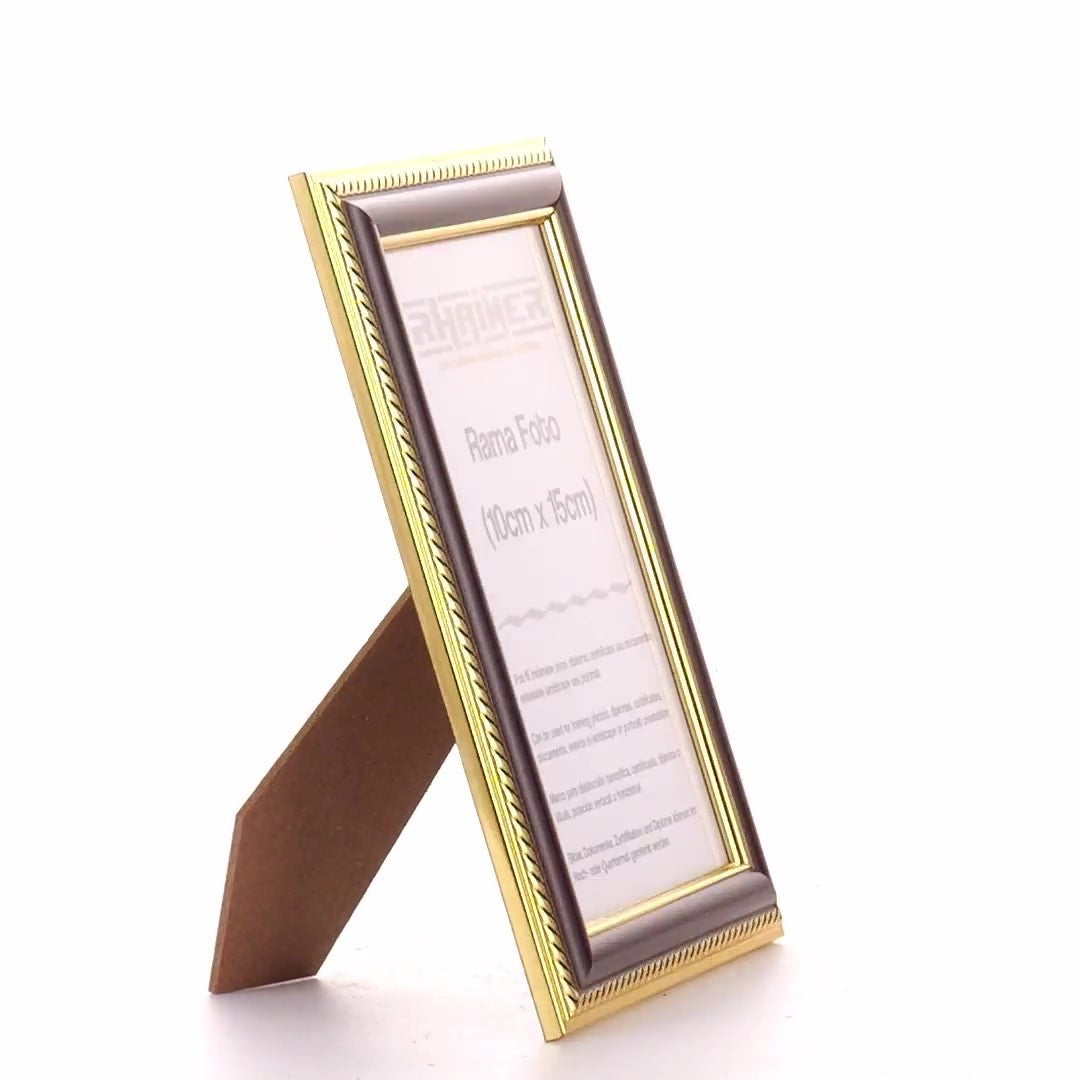 Athos brown+gold photo frame 10x15