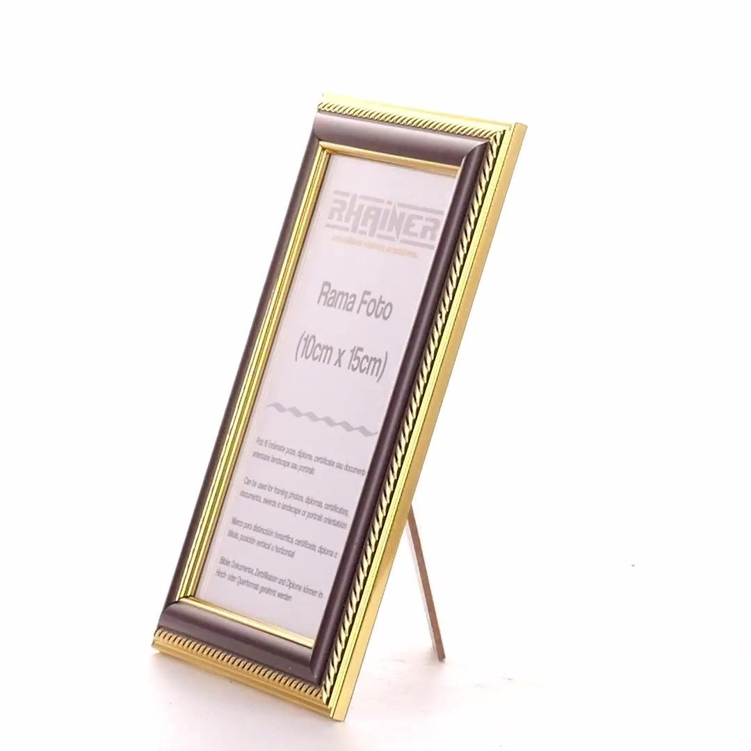 Athos brown+gold photo frame 10x15