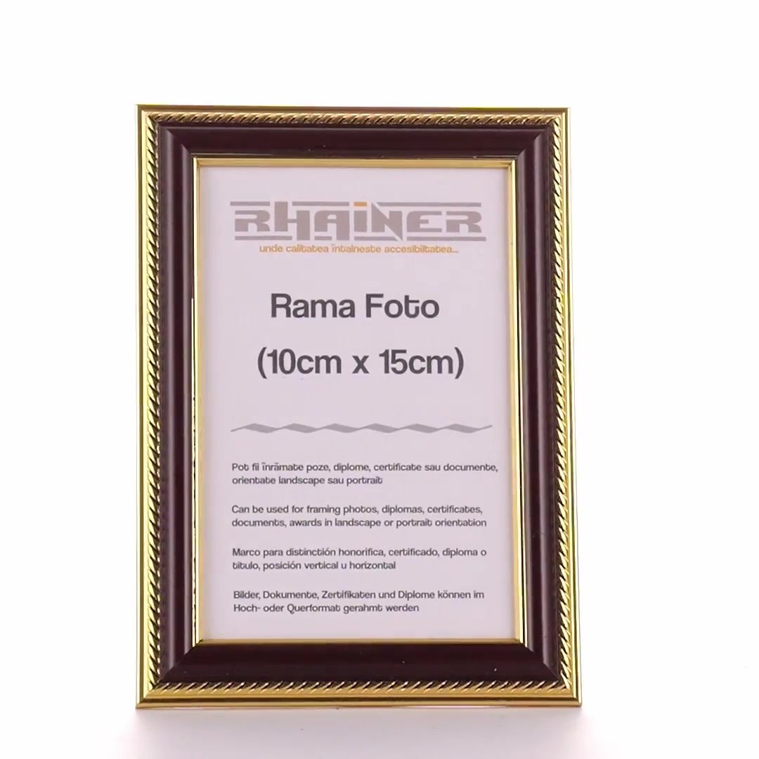 Athos brown+gold photo frame 10x15
