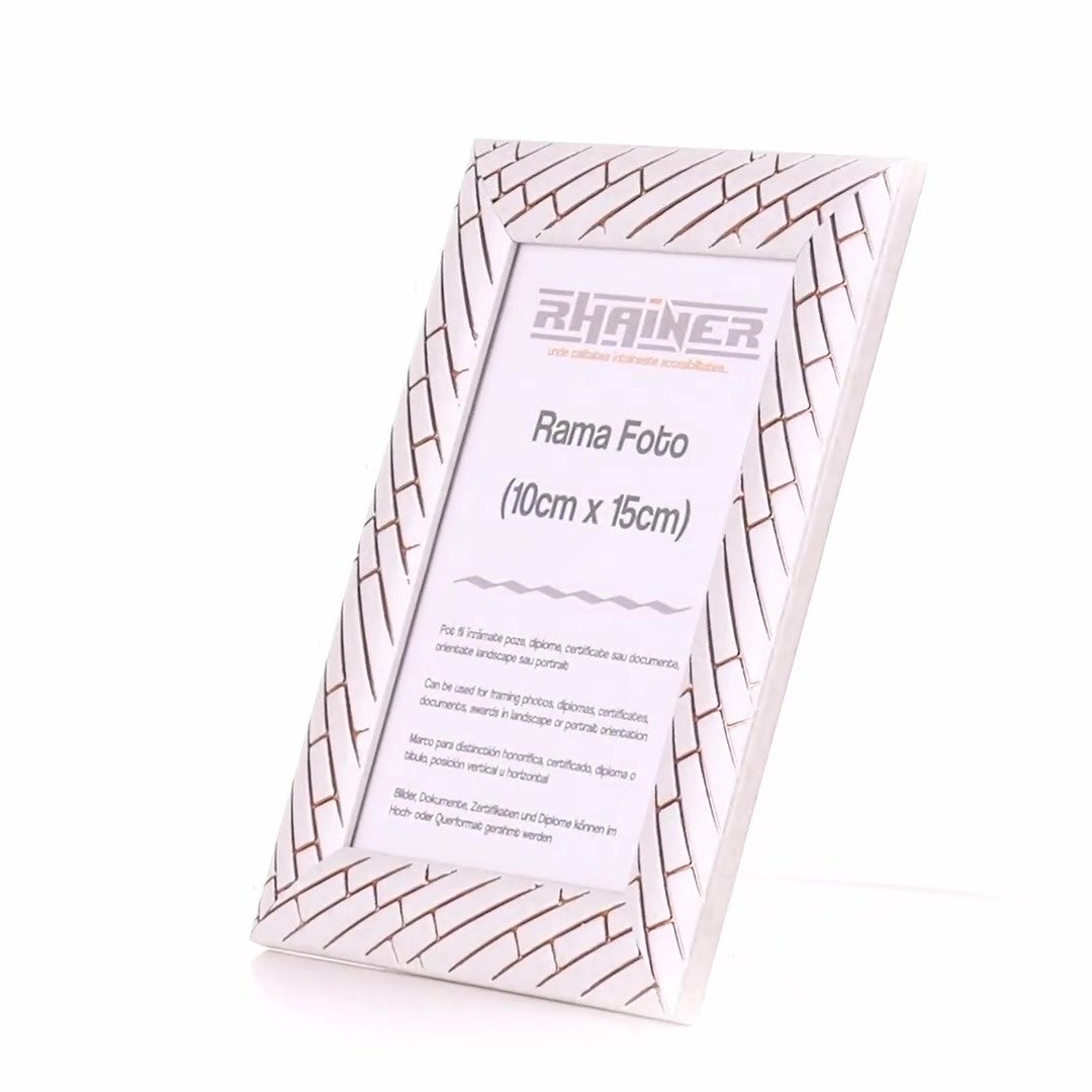 Barrio white+rose gold photo frame 10x15