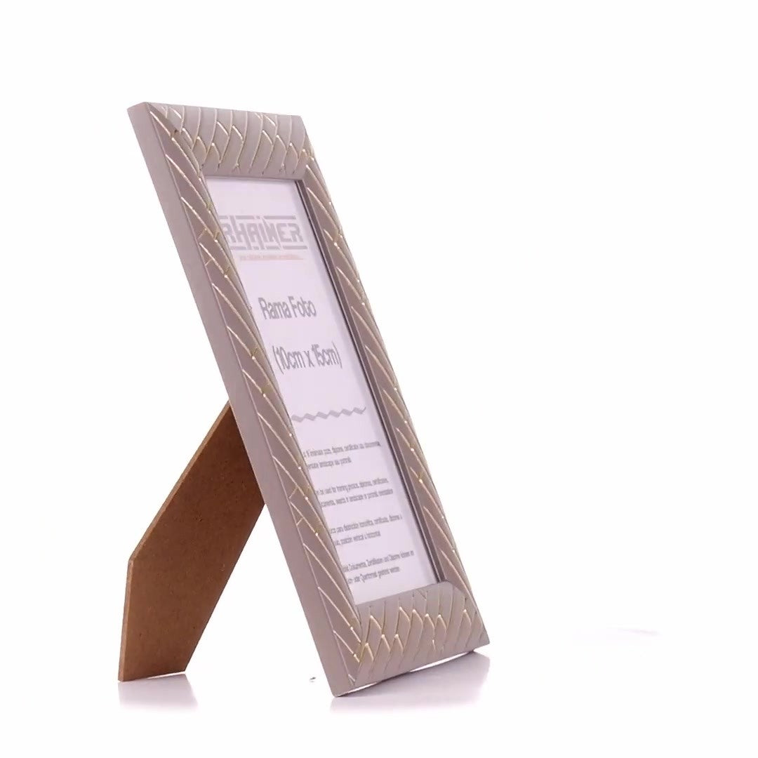 Barrio gray+gold photo frame 10x15