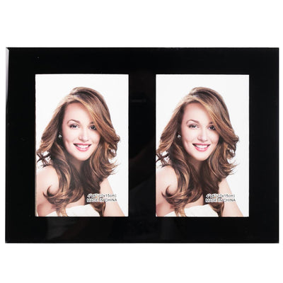 Cordoba double glass photo frame black 10x15