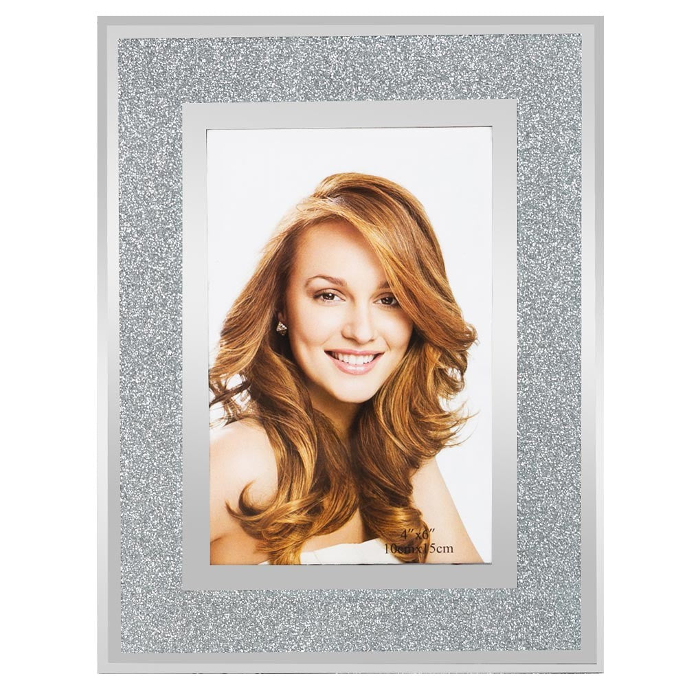 SPARK silver glass photo frame 10x15