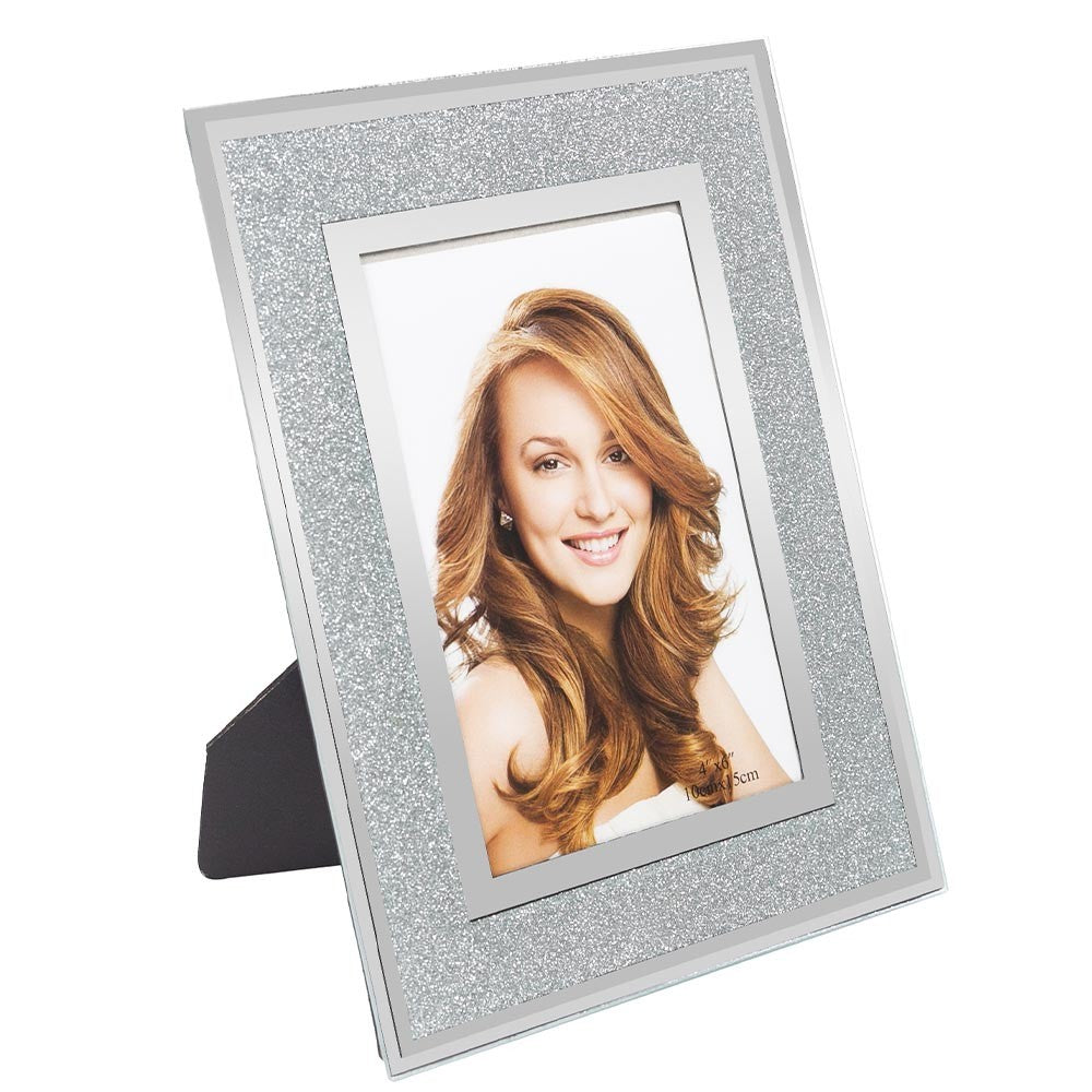 SPARK silver glass photo frame 10x15