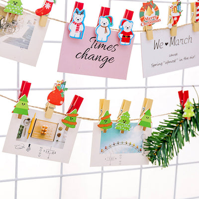Mini clesti decorativi CRACIUN1 - set 10 buc