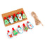 Mini clesti decorativi CRACIUN2 - set 10 buc