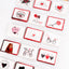 Mini felicitari 6x9 modele LOVE2 - set 120 buc