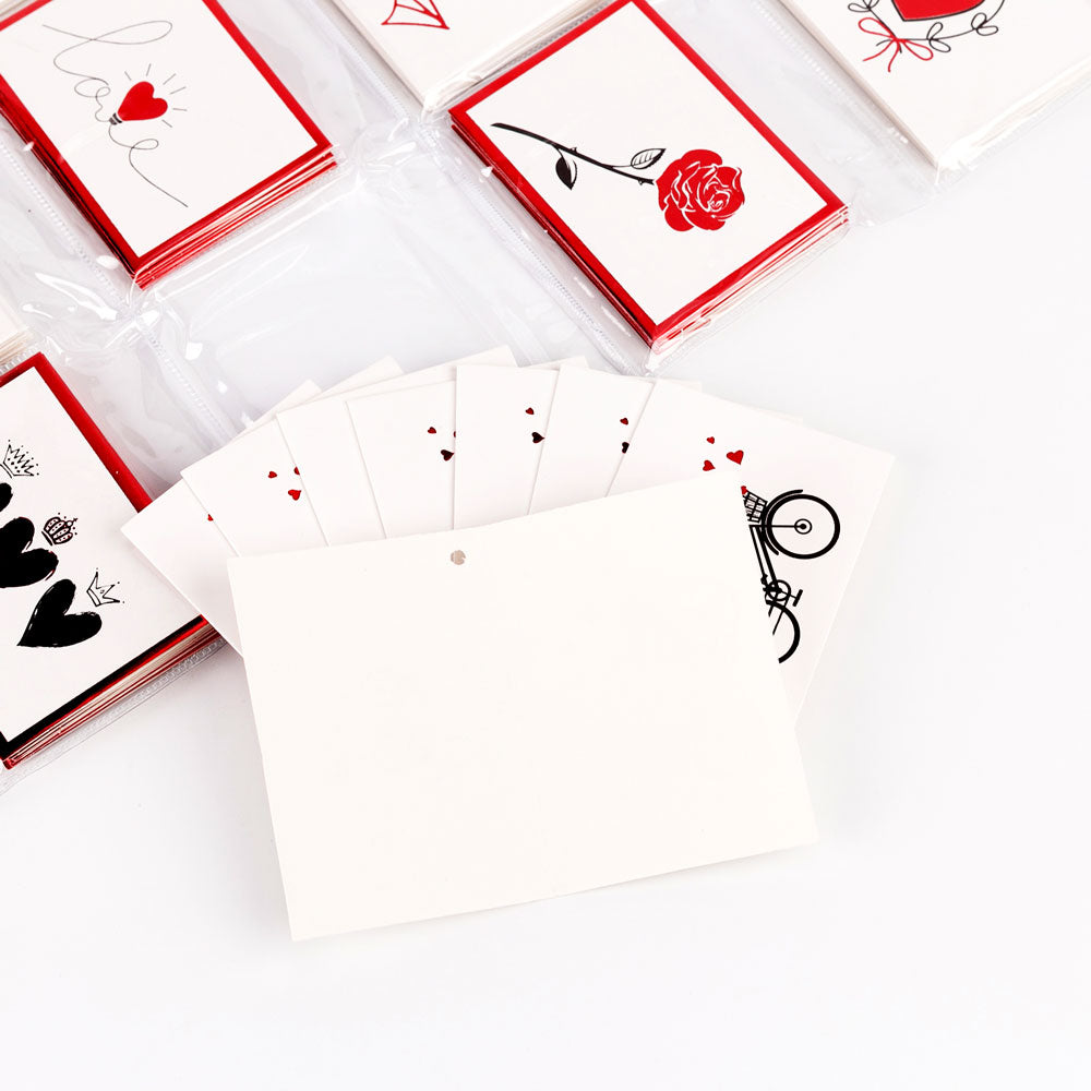 Mini felicitari 6x9 modele LOVE2 - set 120 buc