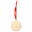 Ornament de brad din lemn cu snur rosu GLOB