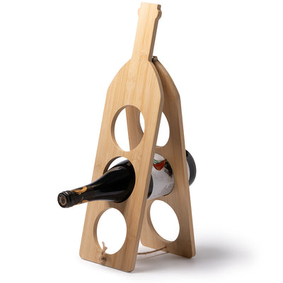 Suport sticle de vin din bambus