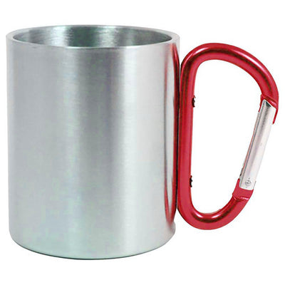 Cana metal inox sublimabila cu maner albastru