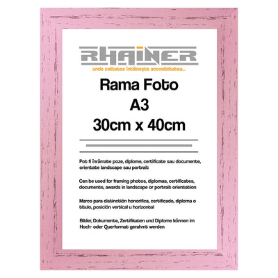Rama foto Leon roz A3