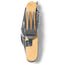 Briceag multifunctional cu maner de lemn