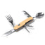 Briceag multifunctional cu maner de lemn