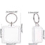 Breloc plastic insertie foto 4x4 - set 100 buc