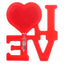 Glob foto LOVE rosu cu LED