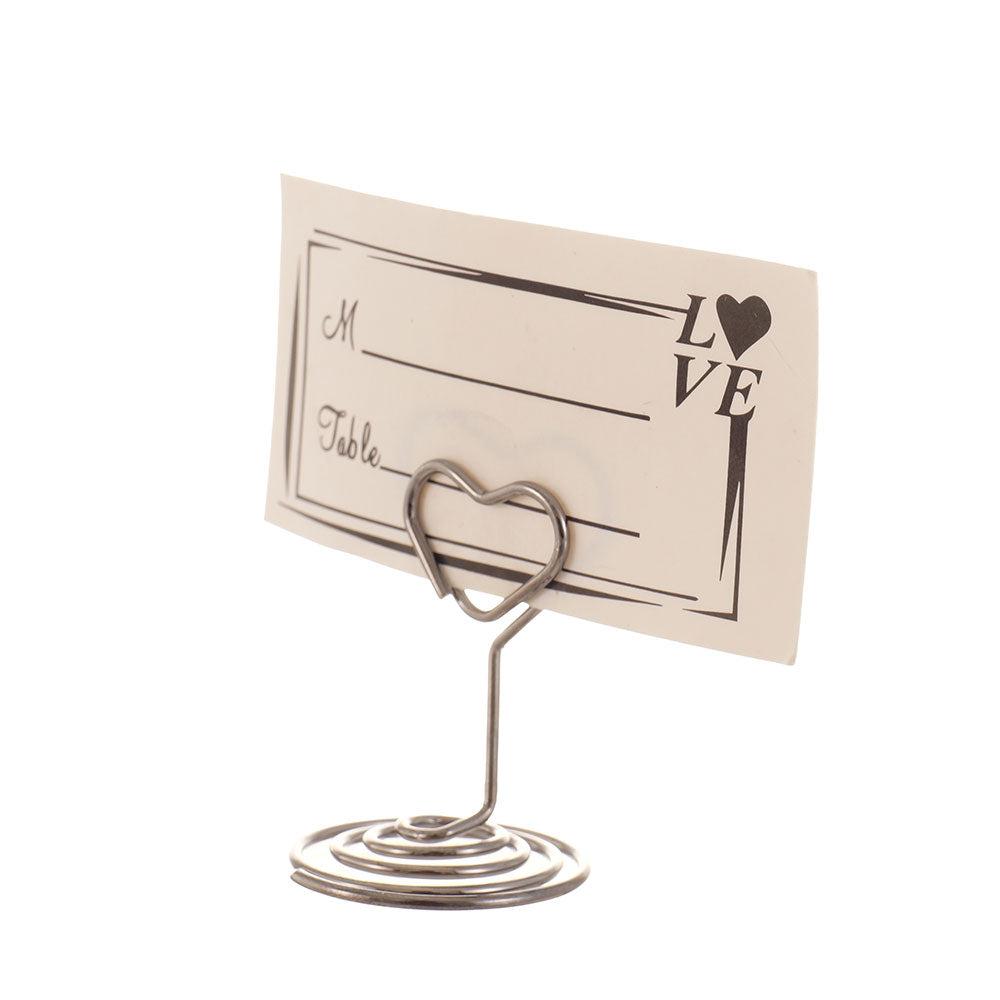 Suport metalic numere de masa Place Card  - INIMA