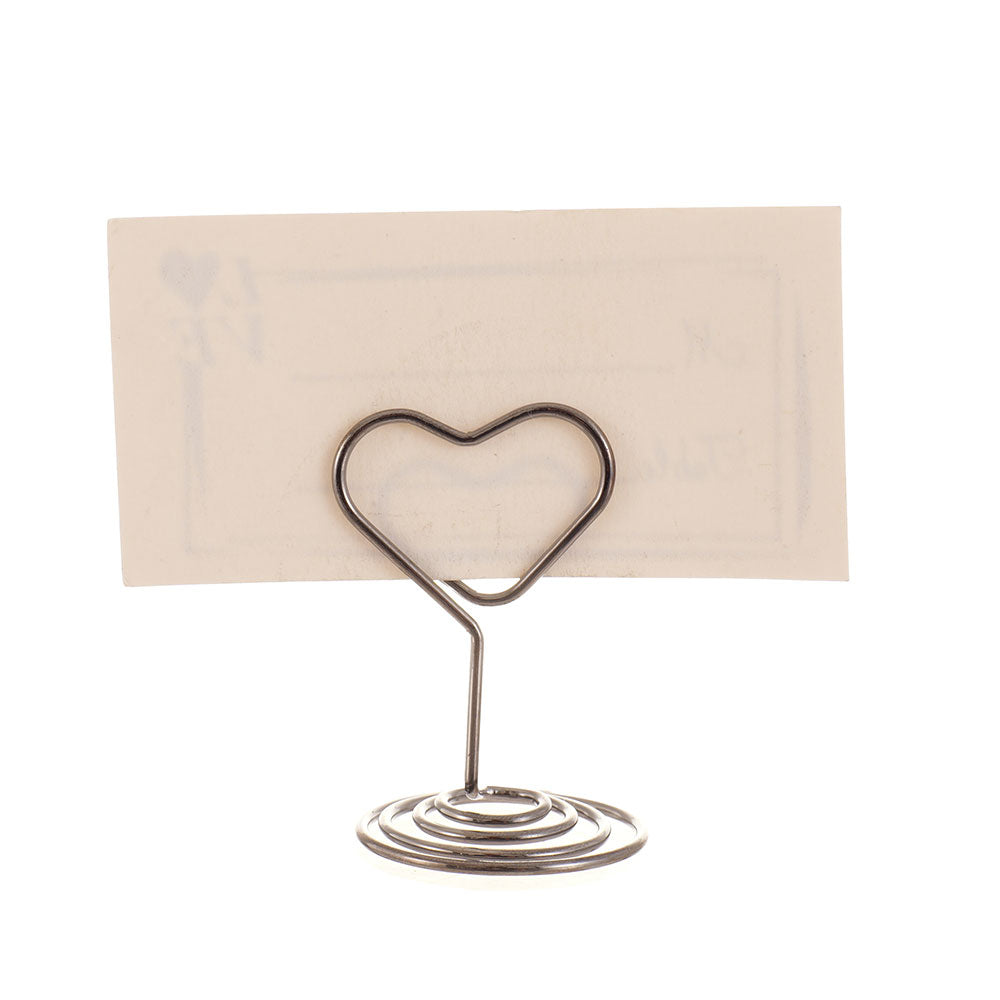 Suport metalic numere de masa Place Card  - INIMA