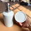 Set de baie dozator sapun + suport periute SUBLIMABILE