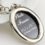Breloc metalic insertie foto oval