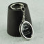 Breloc metalic insertie foto oval