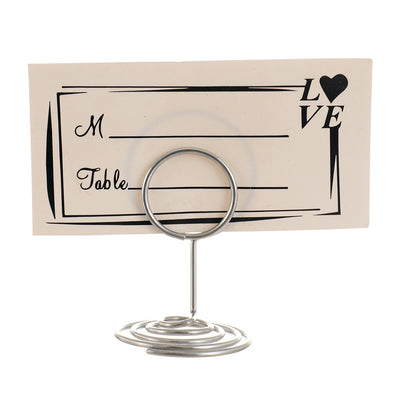 Suport metalic numere de masa si place card  - ROTUND