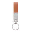 Leather and metal KeyLux keychain